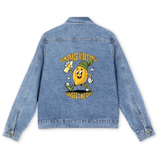 Lemonade Vibes Only Men's Denim Jackets