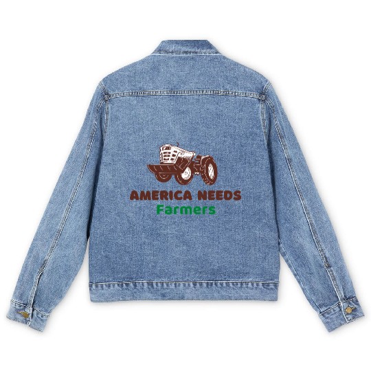 America Needs Farmers Men's Denim Jackets