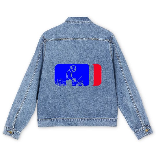 Major League Welder Sticker – Welding Logo Style D Men's Denim Jackets