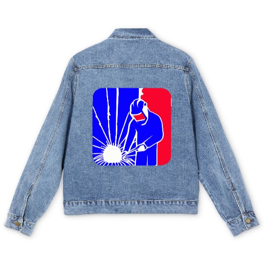 Major League Welder Sticker – Ideal Welding Gift Men's Denim Jackets