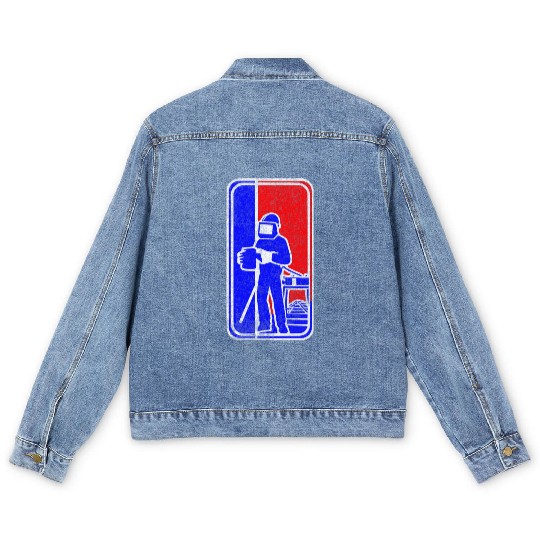 Major League Welder Sticker – Iconic Welder Life D Men's Denim Jackets