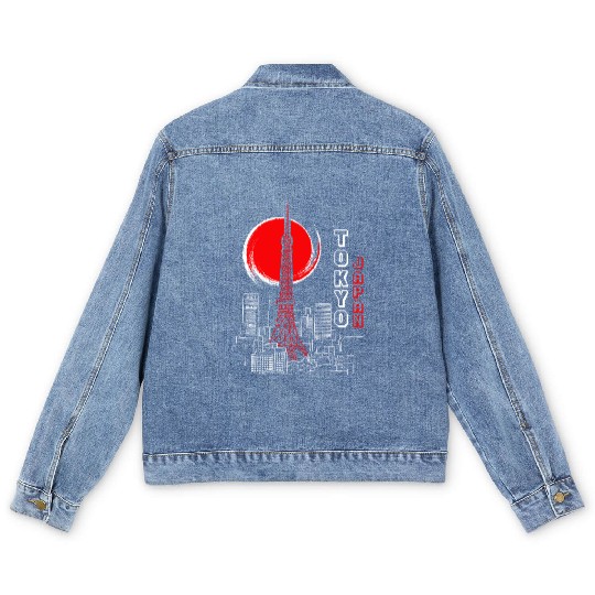 Comic Retro Tokyo Japan Aesthetic Street Japanese Men's Denim Jackets