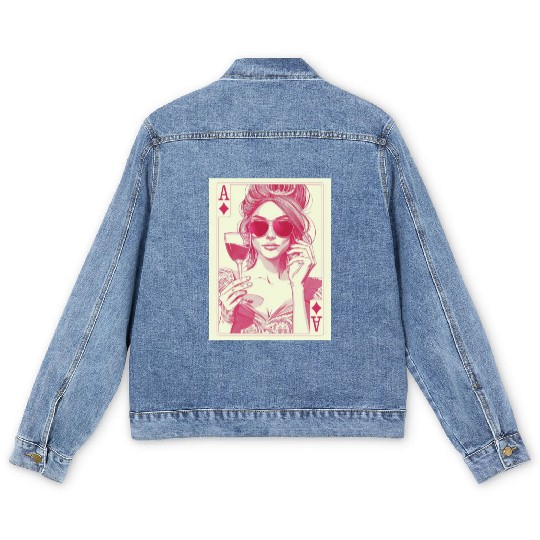 joker girl Men's Denim Jackets