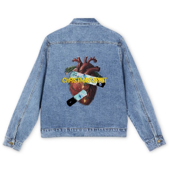 Christmas Spirit Men's Denim Jackets