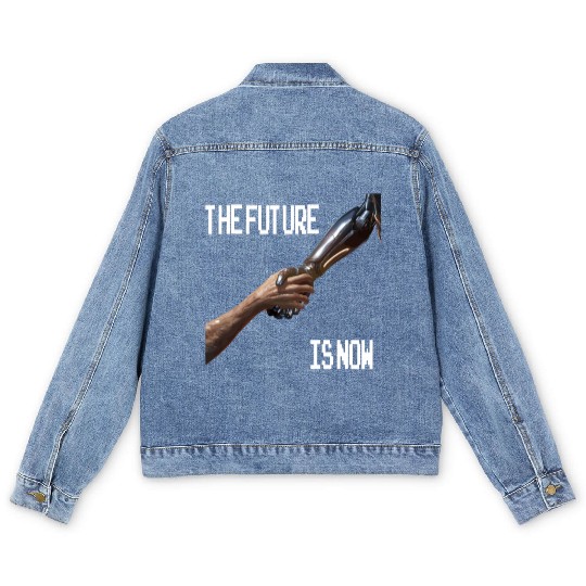 The Future is now Robot Robotic Science AI Men's Denim Jackets