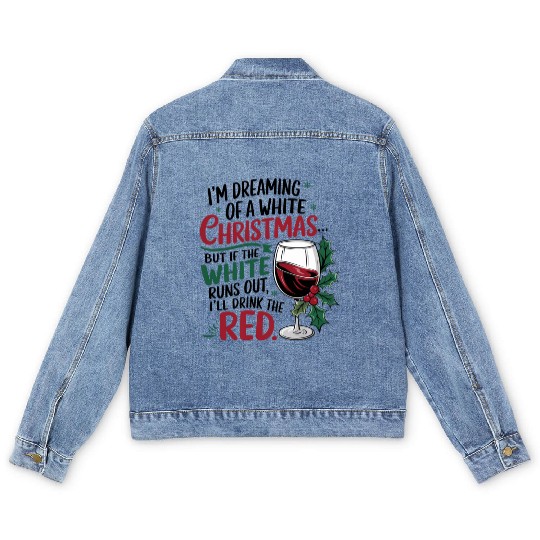 Im dreaming of a white Christmas Men's Denim Jackets