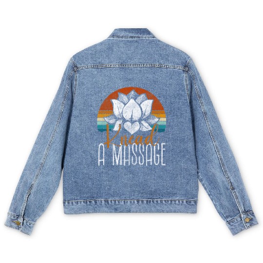 Spa Meditation Massage Youth Men's Denim Jackets