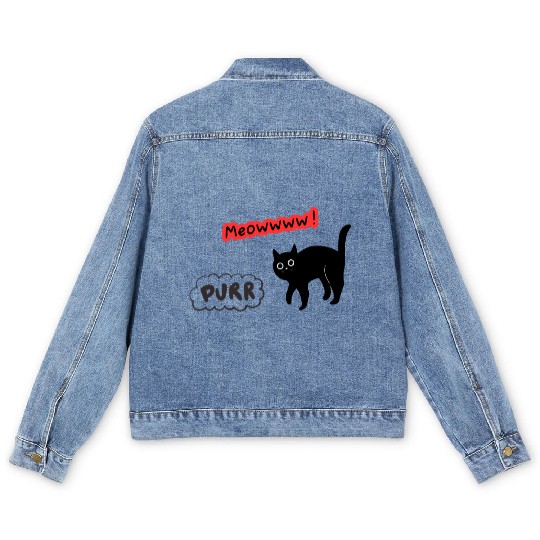 Meow Men's Denim Jackets