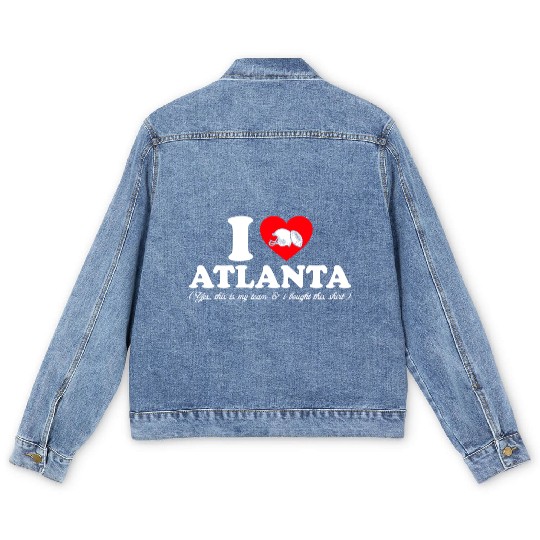 Groovy I Love Atlanta Men's Denim Jackets