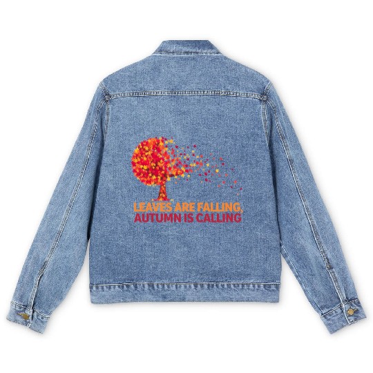 Fall Vibes and Autumn Spirit Men's Denim Jackets