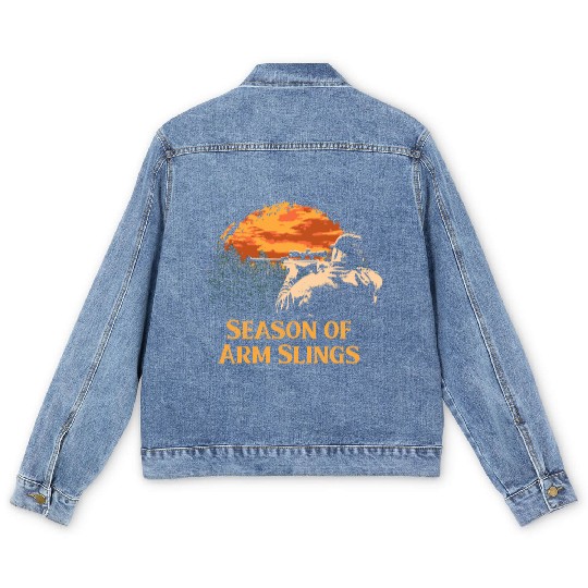 Season of Arm Slings Hunting Vacation Hunter Relax Men's Denim Jackets