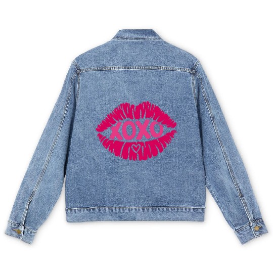 XOXO Valentine Sublimation Men's Denim Jackets
