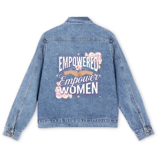 strength in sisterhood Men's Denim Jackets
