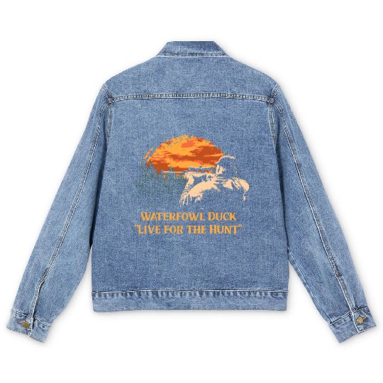 Waterfowl Duck Live for the Hunt Cast Around Men's Denim Jackets