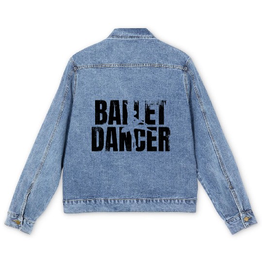 Ballet Dancer Men's Denim Jackets