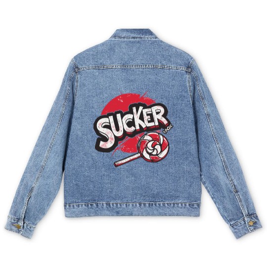 Lollipop Sucker Men's Denim Jackets