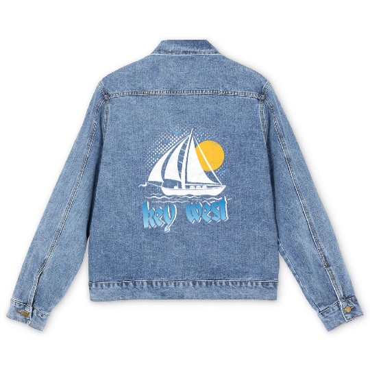 KEY-WEST FLORIDA Sunshine-State West Keys Men's Denim Jackets