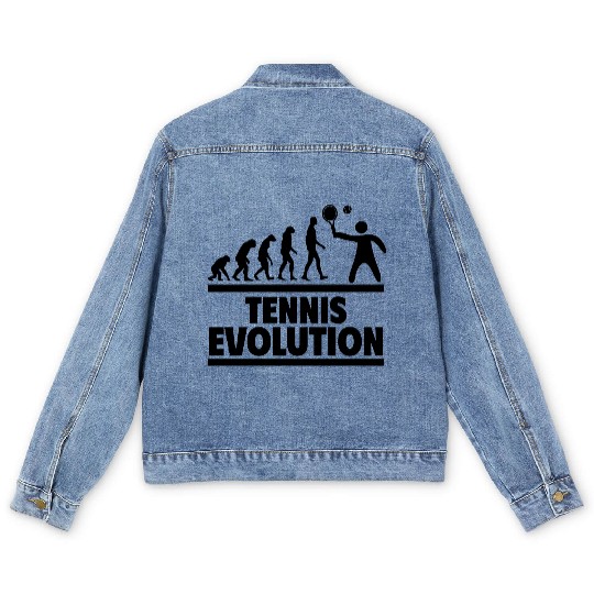 Tennis Evolution - Perfect for Tennis Lovers Men's Denim Jackets