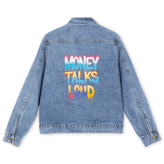 Money Talks Art Men's Denim Jackets