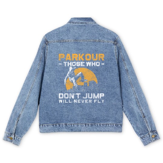 Freerunning Extreme Sport Underground Stunt Men's Denim Jackets