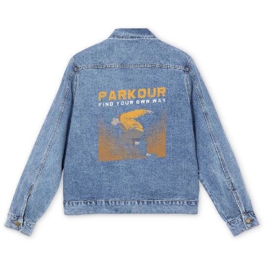 Parkour Extreme Underground Stunt Men's Denim Jackets