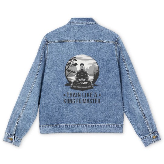 Master Kung Fu Spirit Men's Denim Jackets