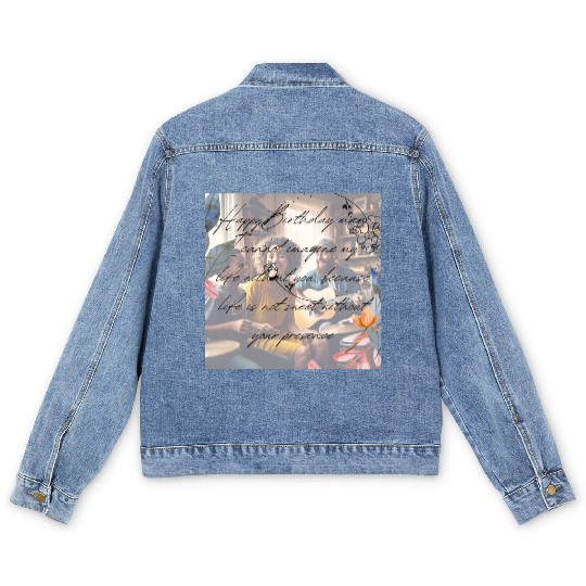 Happy Birthday mam Men's Denim Jackets