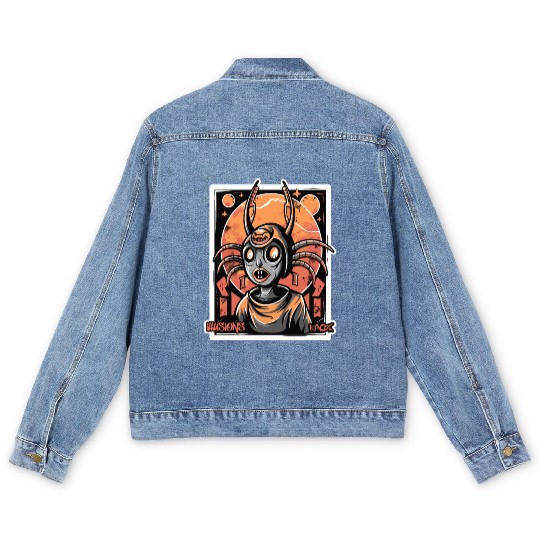 Ultimate Dream - Illusion of Chaos and Horror Men's Denim Jackets