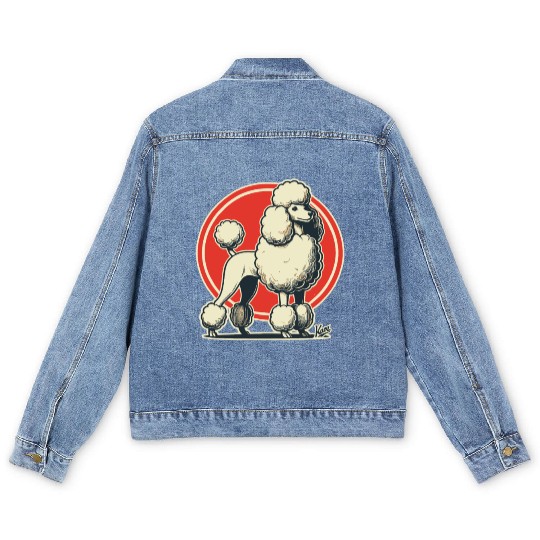 Majestic Poodle Men's Denim Jackets