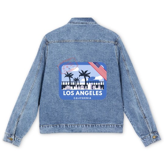 Los Angeles Stamp Men's Denim Jackets
