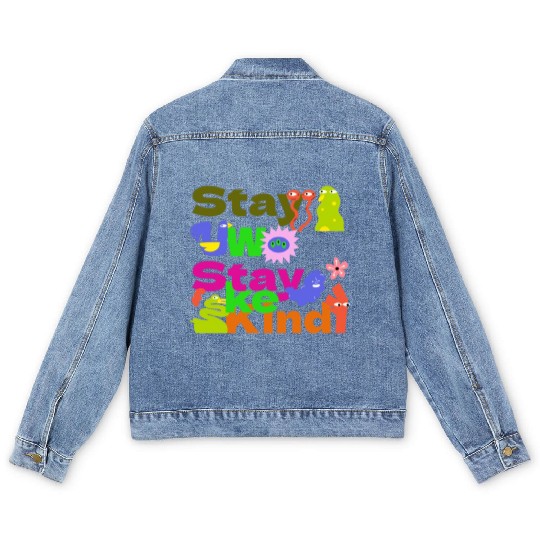 Stay Woke, Stay Kind – Inspirational Men's Denim Jackets