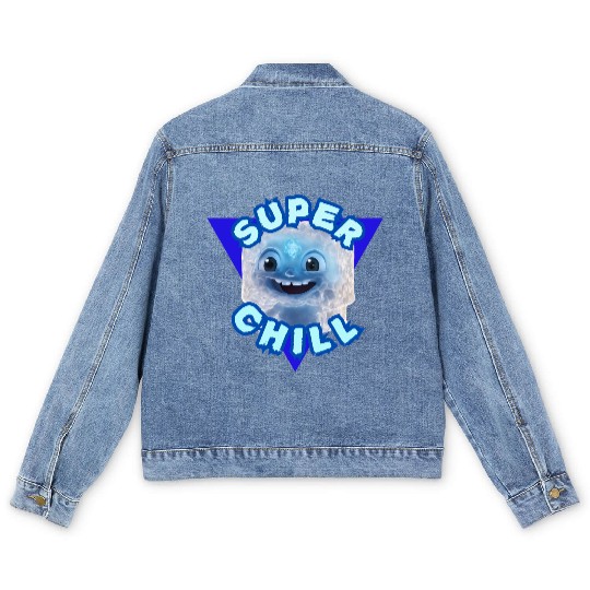 Super Chill Character Design  Men's Denim Jackets