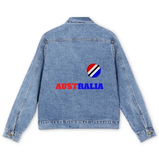 Australian Flag Inspired Graphic Design Men's Denim Jackets
