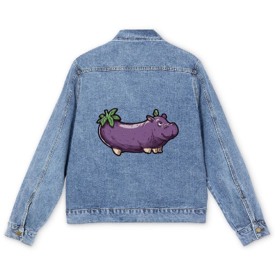Hip Eggplant Men's Denim Jackets