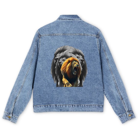 Lion King Men's Denim Jackets