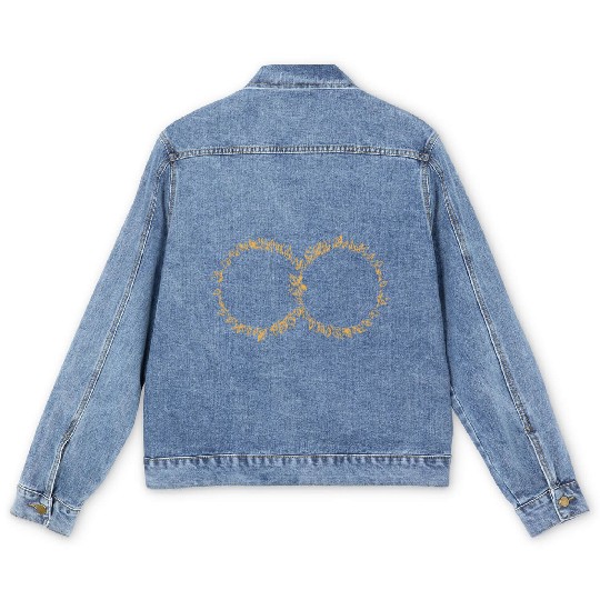 Beautiful Infinity Design Mental Health Awareness Men's Denim Jackets