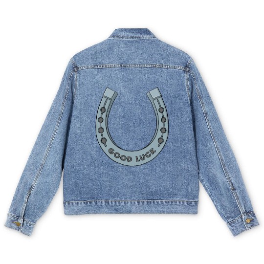 Good Luck Horseshoe Men's Denim Jackets