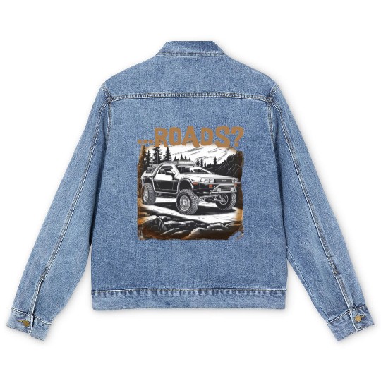 Off-road Delorean Men's Denim Jackets