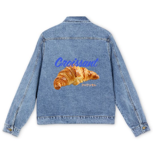 Croissant Lover Men's Denim Jackets