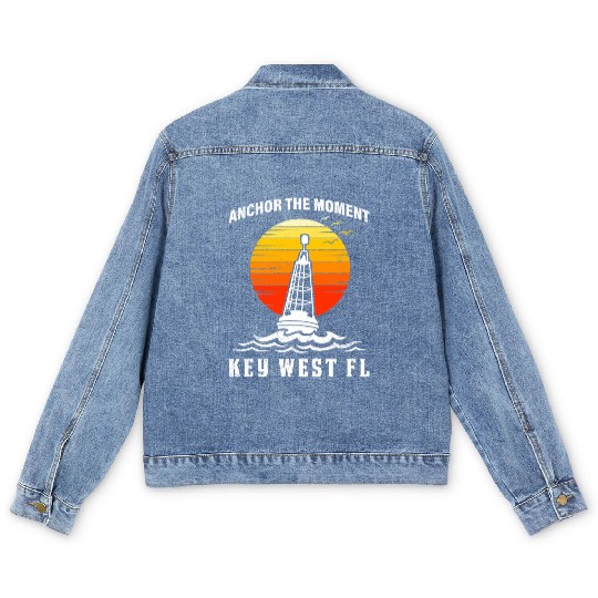 West Keys ANCHOR THE MOMENT KEY-WEST FL Men's Denim Jackets