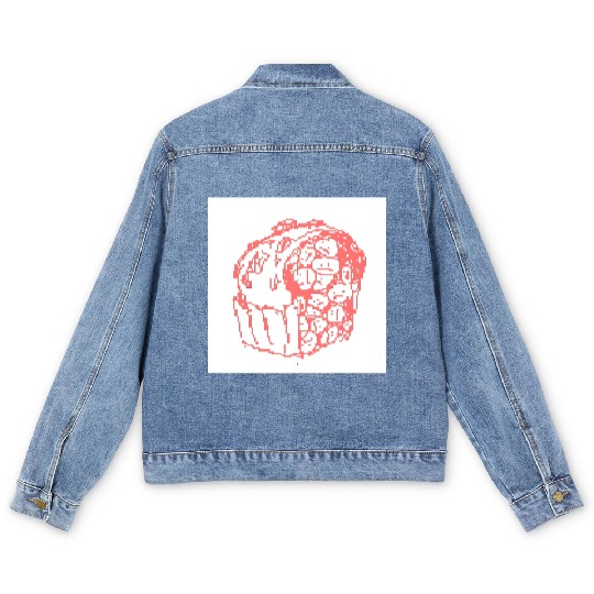 Sketching Sweetness Men's Denim Jackets
