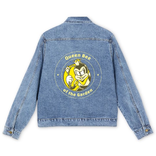 Queen Bee of the Garden Men's Denim Jackets