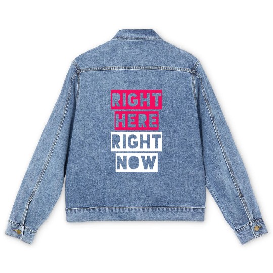 RIGHT HERE RIGHT NOW Men's Denim Jackets