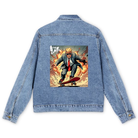 TRUMPS SKATEBOARDING 2 Men's Denim Jackets