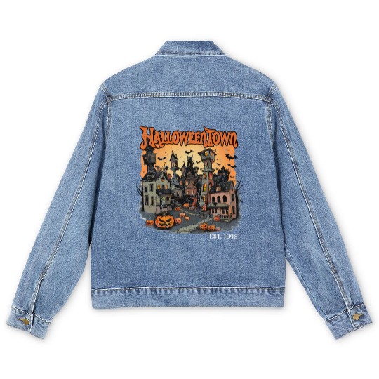 Halloween Town Men's Denim Jackets