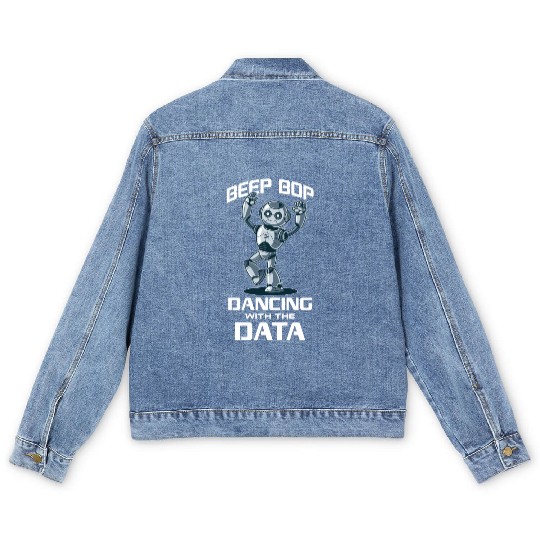 AI Robotics Geek Tech Humor Robot Men's Denim Jackets