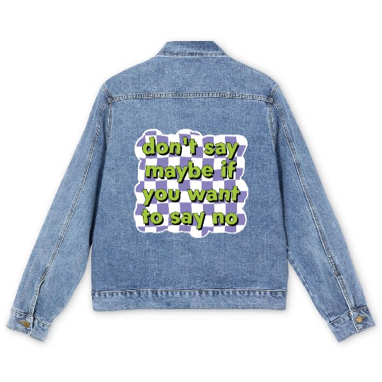 Assertive Choice Checkerboard Men's Denim Jackets