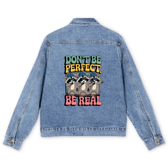 Three Cool Trash Panda Men's Denim Jackets