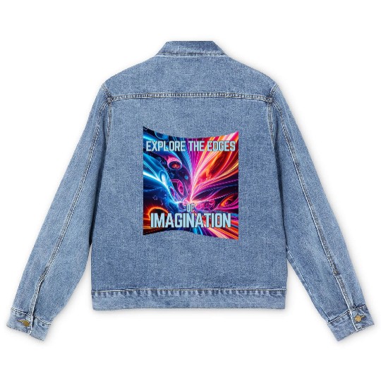 Surreal Spectrum - Explore the edges of imaginatio Men's Denim Jackets
