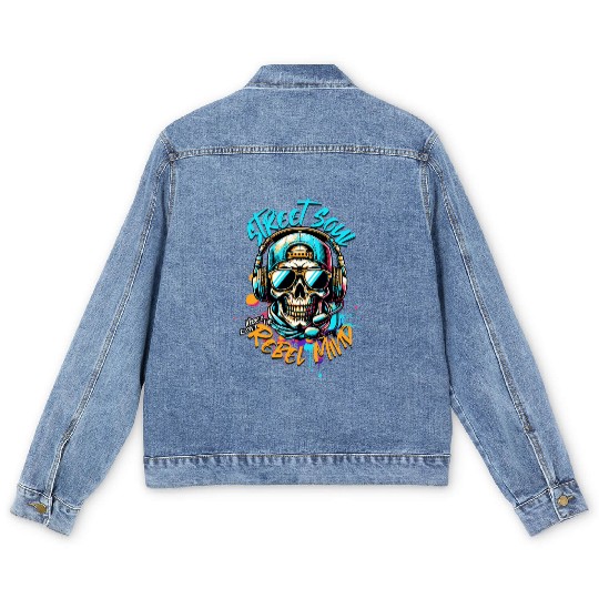 Streetwear Art Gift Men's Denim Jackets